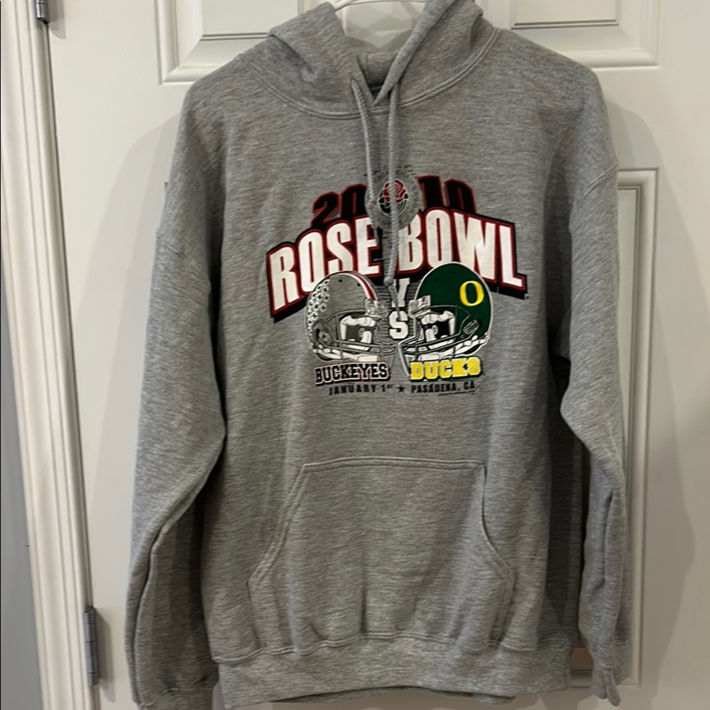 Gray Rose Bowl Hoodie